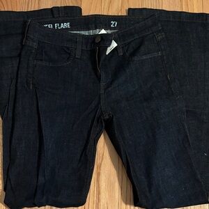 NWT J. Crew Long High Heel Flare Dark Blue Jeans